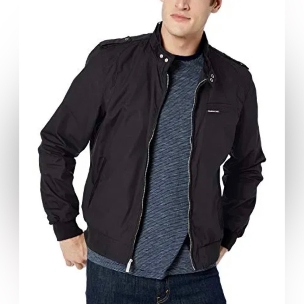Members Only Men's Classic Iconic Racer Jacket Size L
